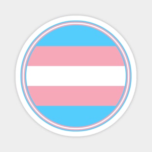 Trans Pride Circle Magnet