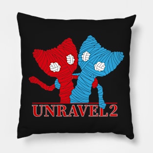 Unravel 2 Friends small Pillow