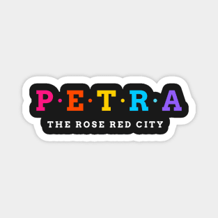 Petra, Jordan. The Rose Red City. Magnet