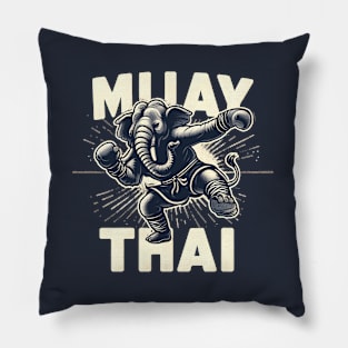 Muay Thai Elephant Fighting MMA Kick Boxing Martial Arts Pillow