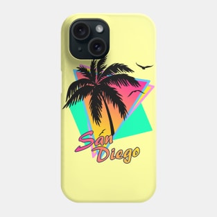 San Diego Cool 80s Sunset Phone Case