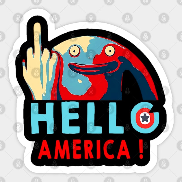 Funny Smiling Friends Mr Frog The Future President Of United