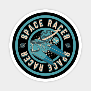 Retro Space Race Magnet