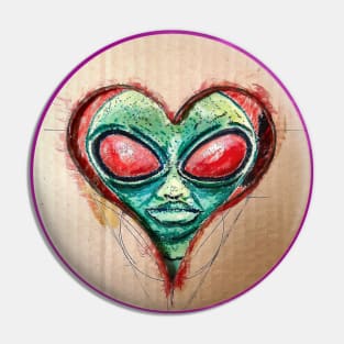 Planet X Aliens UFO Invasion Pin