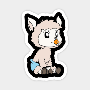 Kawaii Baby Llama Magnet