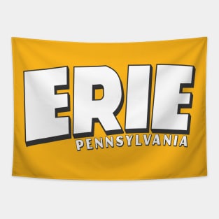 Erie Skyline Sign Tapestry