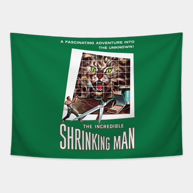 The Incredible Shrinking Man Poster Tapestry by MovieFunTime