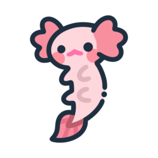 Cute axolotl by Eveo