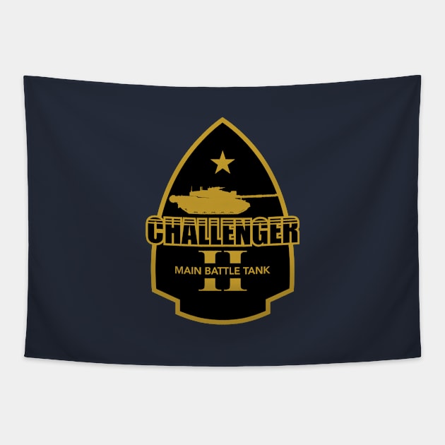 Challenger 2 Tank Patch Tapestry by TCP