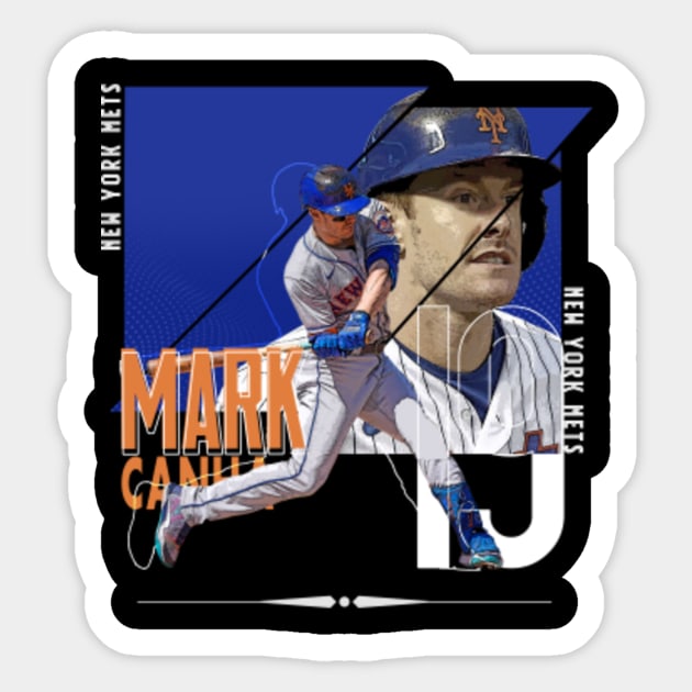 Mark Canha baseball Paper Poster Mets 4 - Mark Canha - Sticker