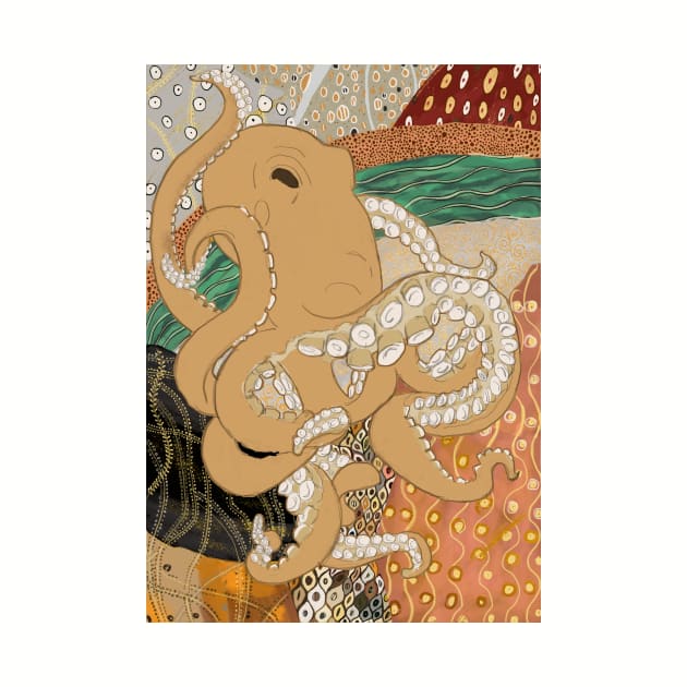 Octopods with Gustav Klimt by LeahHa