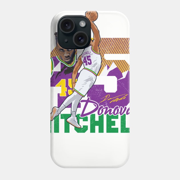 Donovan Mitchell Tee T-shirt Phone Case by goderslim