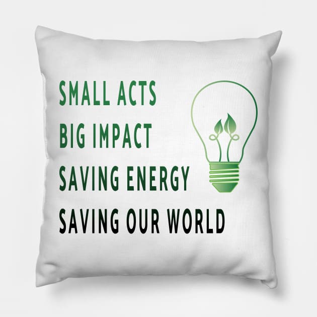 Saving Energy Pillow by Double You Store