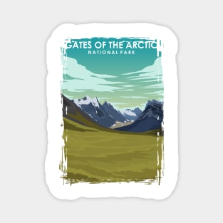 Gates of the Arctic National Park Travel Poster Magnet