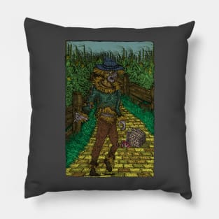 Walkers Of Oz: Zombie Wizard of Oz Walking Dead Cornfield Parody Pillow