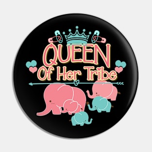 Queen Of Her Tribe Pin