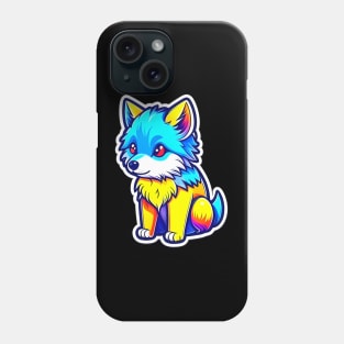 Adorable of Colorful Wolves 001 Phone Case