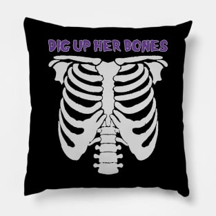 classic vintage 90s skeleton Pillow