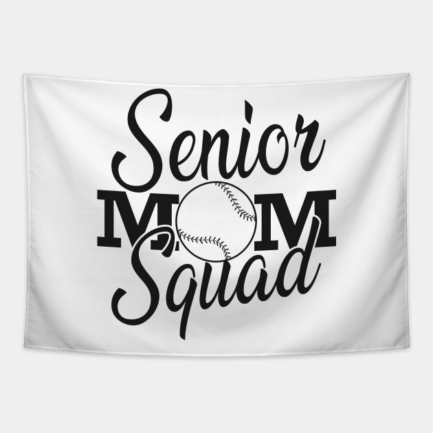 Softball Senior mom squad Tapestry by KC Happy Shop