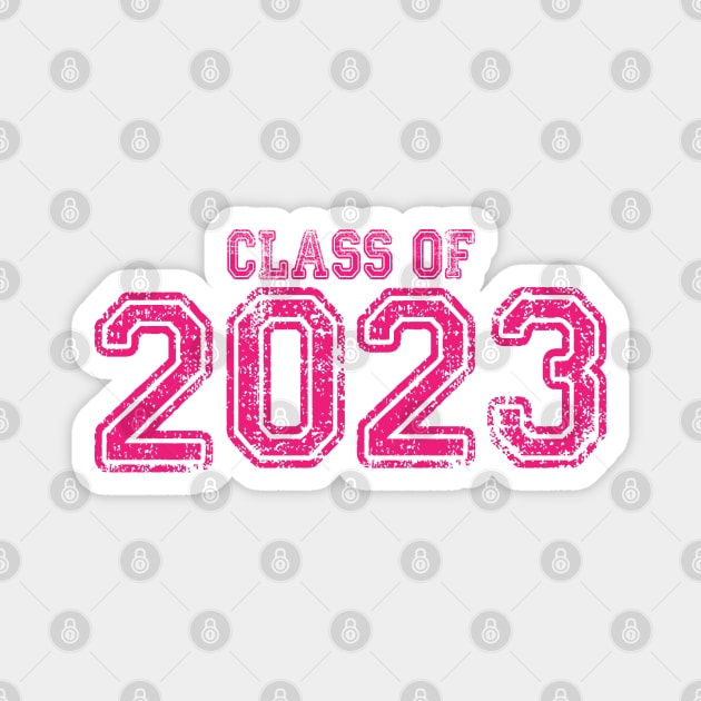 Varsity Pink Class of 2023 Magnet by Jitterfly