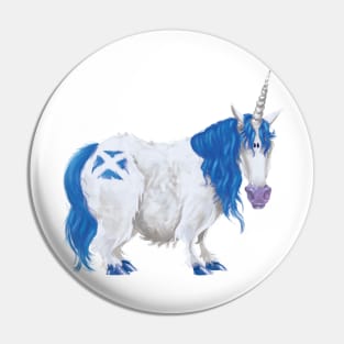 Scottish Saltire Unicorn Pin