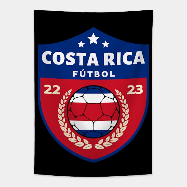 Costa Rica Futbol Tapestry by footballomatic