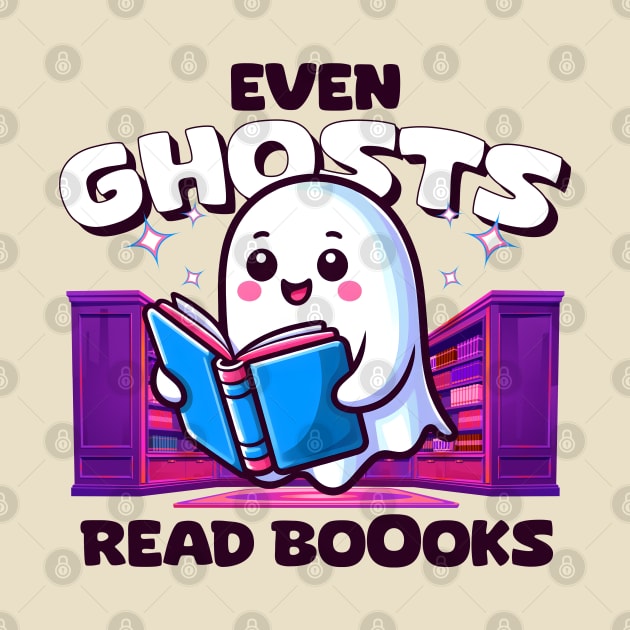 Even Ghosts Read Boooks! Books lovers by Shreefel