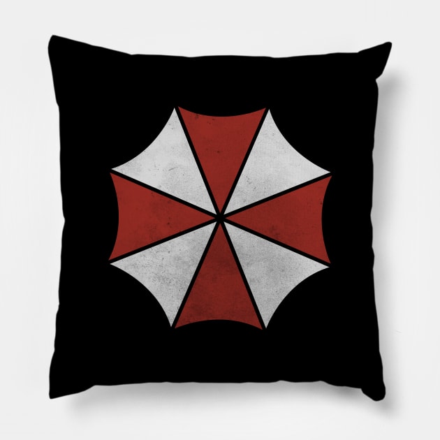 Resident Evil - Umbrella Corp. Pillow by cpt_2013