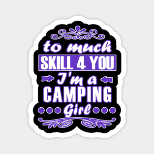 Camping tent adventure caravan campfire Magnet