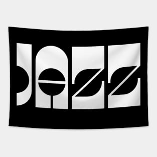 jazz text logo design Tapestry