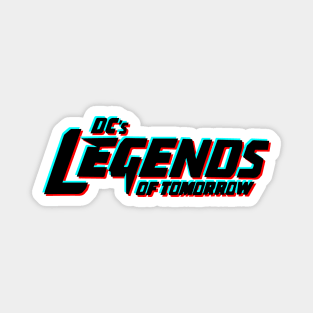 Legends of Tomorrow Logo - Glitch Black Magnet