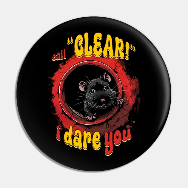 Call Clear - I Dare You Pin by nonbeenarydesigns