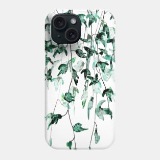 green ivy on the wall Phone Case