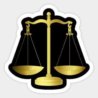 Weighing Scale Scales Of Justice Sticker - Weighing Scale Scales Of Justice  Gold - Discover & Share GIFs