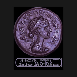 Cleopatra VII coin with cartouche T-Shirt