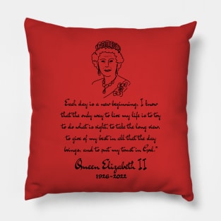 Queen Elizabeth Pillow