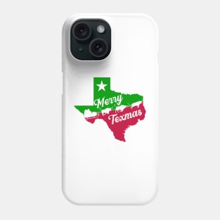 Merry Texmas - Longhorns with Santa Phone Case