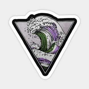 Genderqueer Ocean Wave Magnet