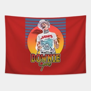 gord downie retro style flyer vintage Tapestry