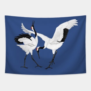 Crane dance Tapestry