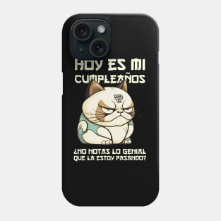 Feliz Cumpleanos Gatito Phone Case