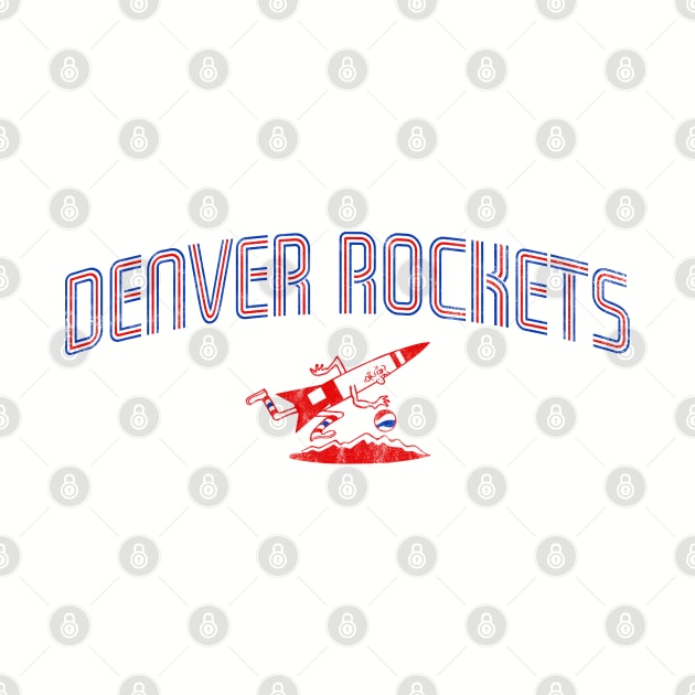 Vintage Denver Rockets retro design by MalmoDesigns