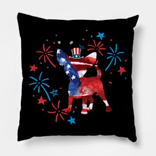 Chihuahua Uncle Sam Hat 4Th Of July Pillow