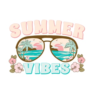 Sunglasses Summer Vibes Beach Life Novelty Gift T-Shirt