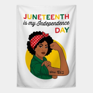 Juneteenth Shirt Juneteenth is my Independence Day Black Girl Power Juneteenth Tapestry