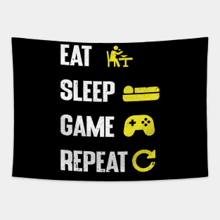 Eat, sleep, Game and repeat Tapestry