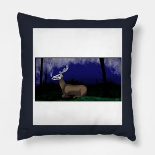 Deer ghost Pillow