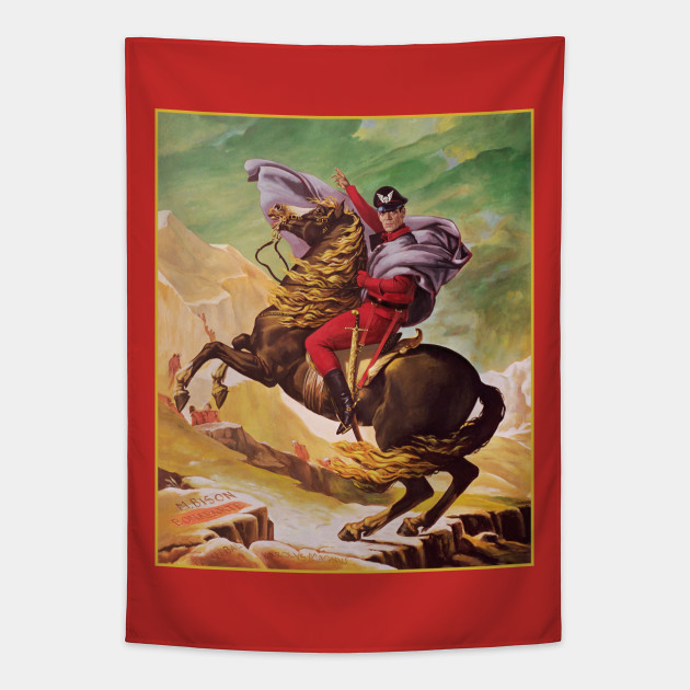 M Bison Crossing The Alps Painting Of M Bison As Bonaparte