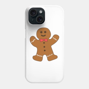 Gingerbread man. Cartoon drawing. Phone Case