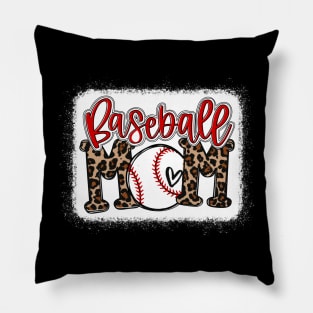 Baseball Mom Leopard Baseball Mom Pillow
